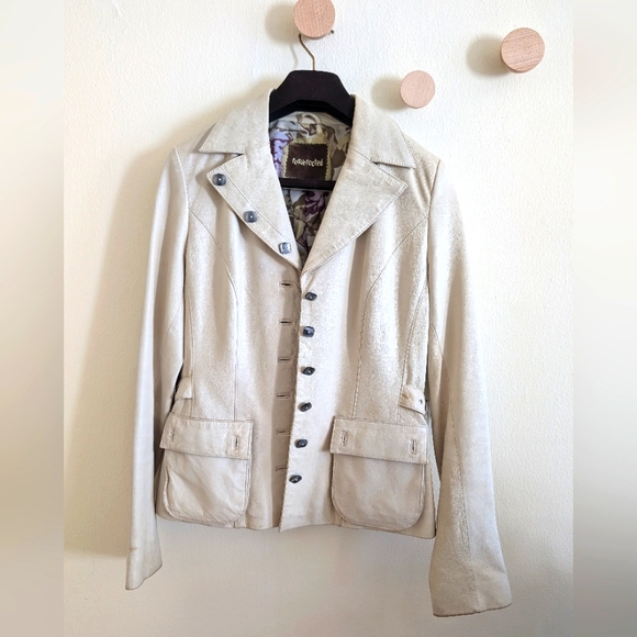 Resurrected Cream-colored Utility Jacket - Size S - Picture 1 of 9